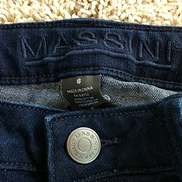 Massini straight leg dark wash jeans size 6 - Picture 2 of 3
